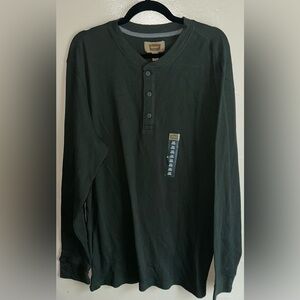 The Foundry Supply Co. Long Sleeve Green Tee